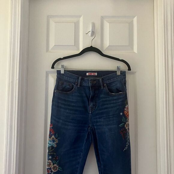Johnny Was The Cropped Baby Boot Jeans Size 27 Embroidered - Picture 4 of 11